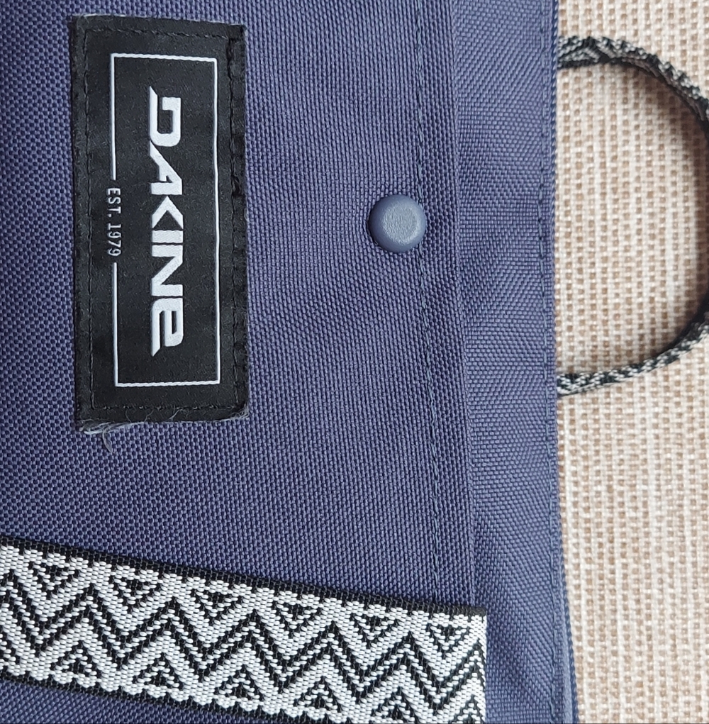 Dark Blue Backpack With Patterned Straps - image 6